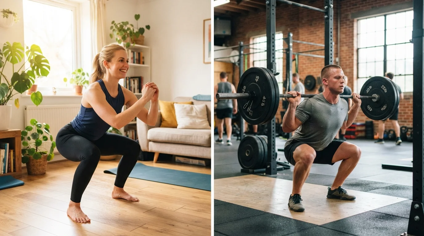 Home Workouts vs. Gym Training: What Changes and What Doesn't