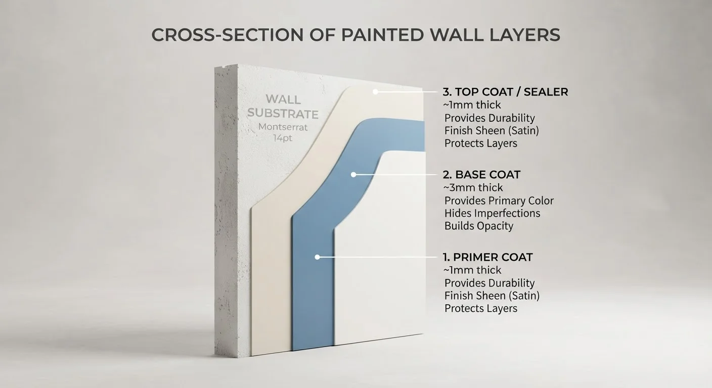 Primer, Paint, Topcoat: What Each Layer Actually Does