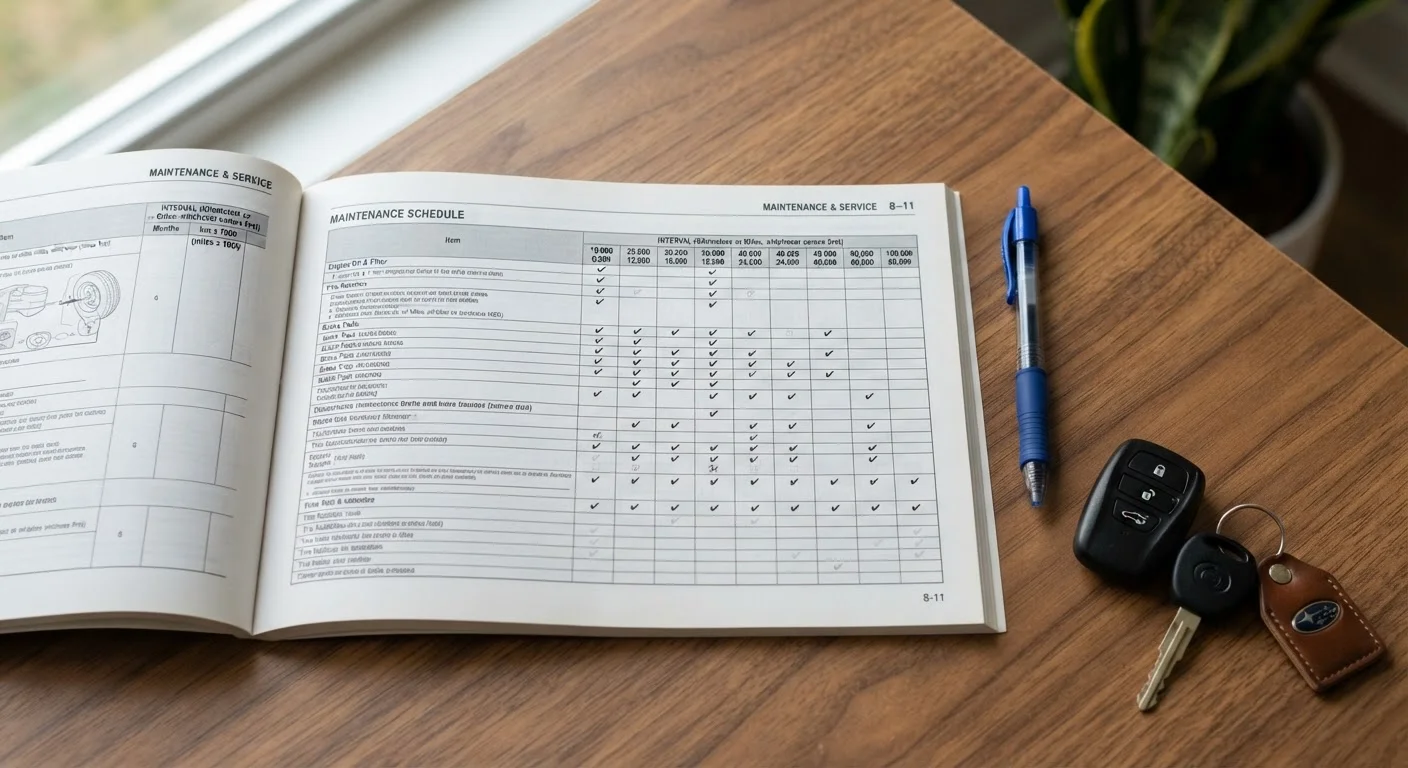 Reading a Vehicle's Service Schedule Without the Jargon