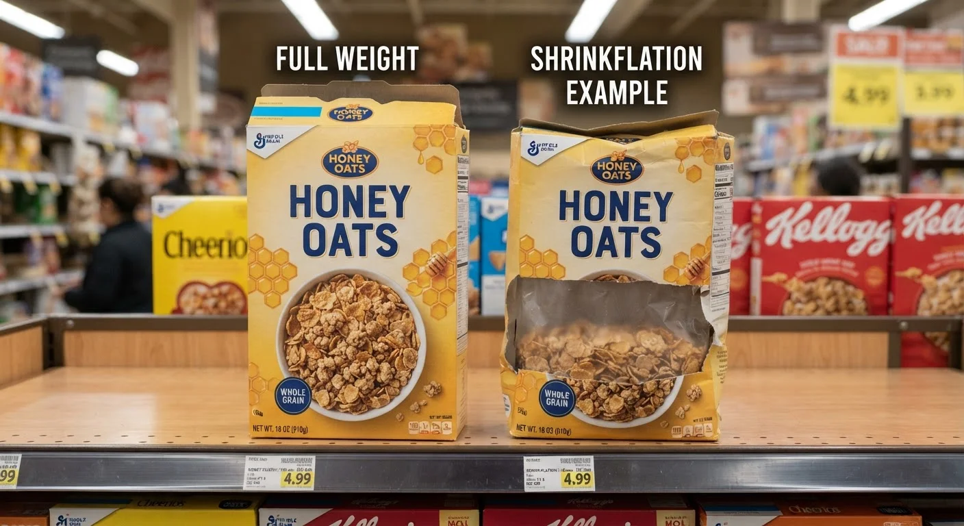 Shrinkflation Explained: When the Package Stays the Same but the Contents Shrink