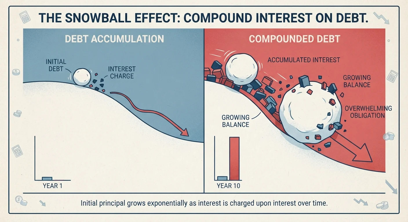 What Compound Interest Actually Does to Your Debt Over Time